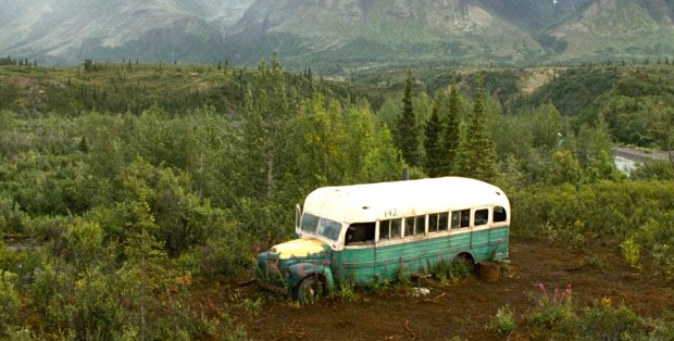 Het huis van Chis McCandless in de film 'Into the Wild' uit 2007.